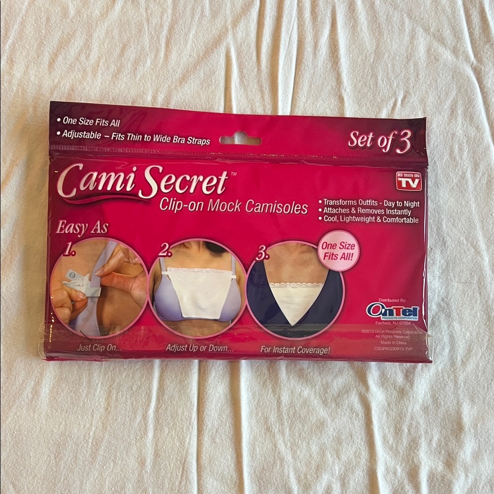 Clip-on Mock Camisoles - White (Set of 3)